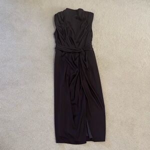 Petal and Pup Sleeveless Draped Midi Dress